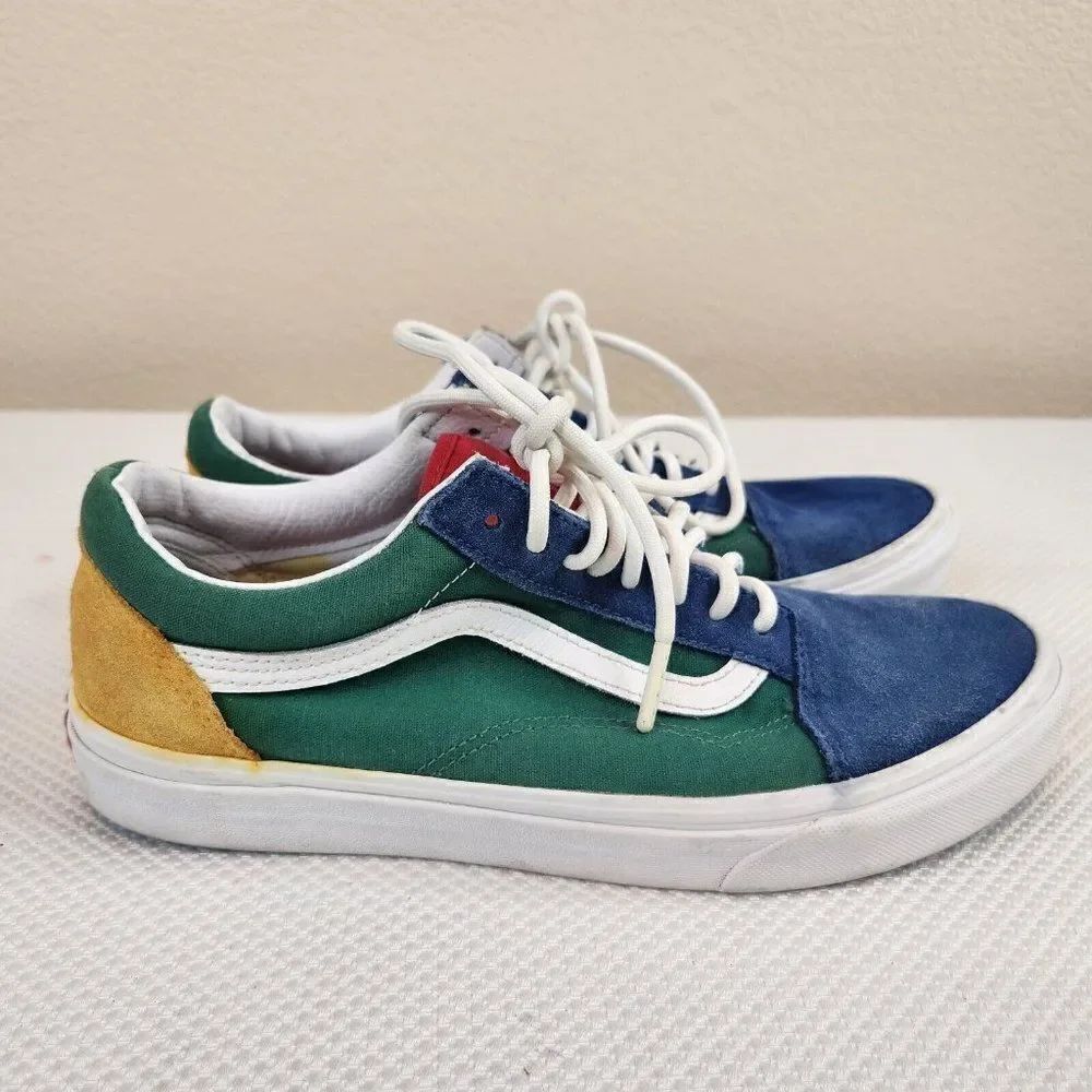 VANS Yacht Club Old Skool Primary Color Block Tennis Shoes Mens Size 9 Sneakers